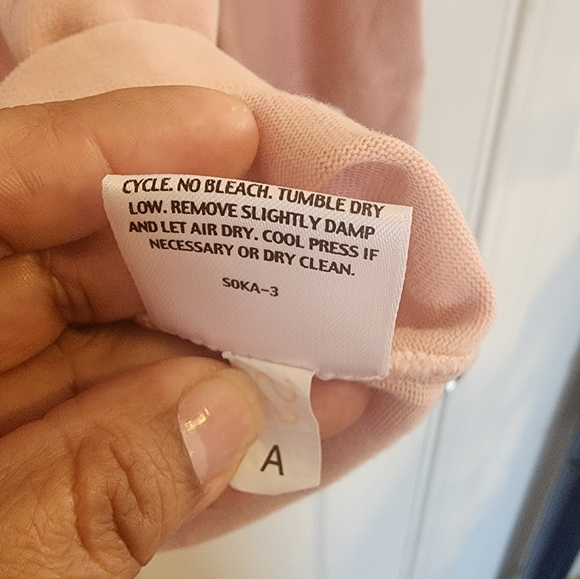 Women's Eileen fisher 3/4 sleeve blouse  with from pockets  light pink - Picture 6 of 10